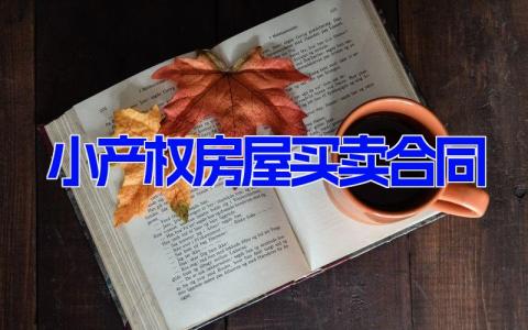 小产权房屋买卖合同 小产权个人卖房协议书精选15篇