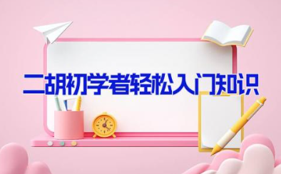 二胡初学者轻松入门知识 初学二胡入门零基础知识