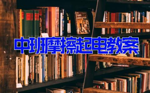 中班摩擦起电教案6篇 中班科学教案摩擦起电