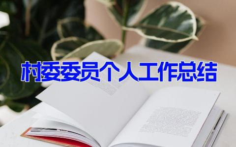 村委委员个人工作总结简短(13篇）