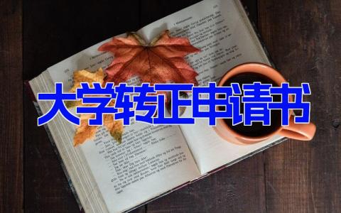 大学转正申请书(15篇）