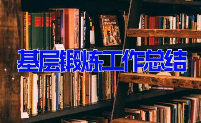 基层锻炼工作总结 机关人员下基层锻炼心得总结