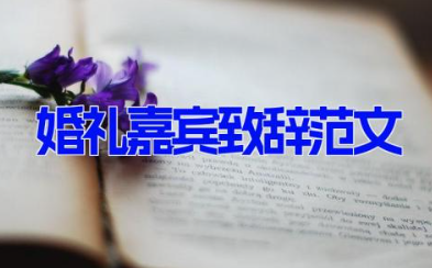 婚礼嘉宾致辞范文 婚礼嘉宾讲话稿大全