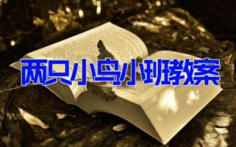 两只小鸟小班教案 幼儿园小班优质教案《两只小鸟》