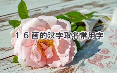 16画的汉字取名常用字