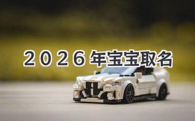 2026年宝宝取名